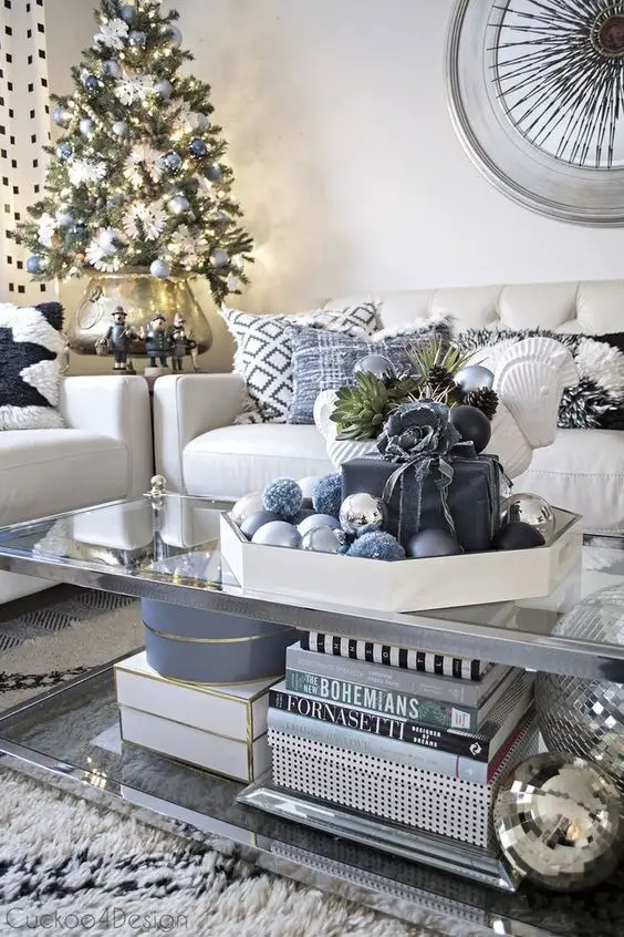 Winter Home Decor Living Room 2023-2024: Cozy Modern Elegance, Farmhouse Flair, and Artistic Prints