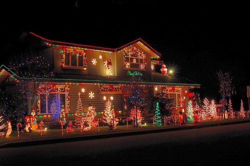 Illuminate Your Holidays: Red and Green Christmas Lights on House 2023 | Festive Design Expertise for a Magical Home