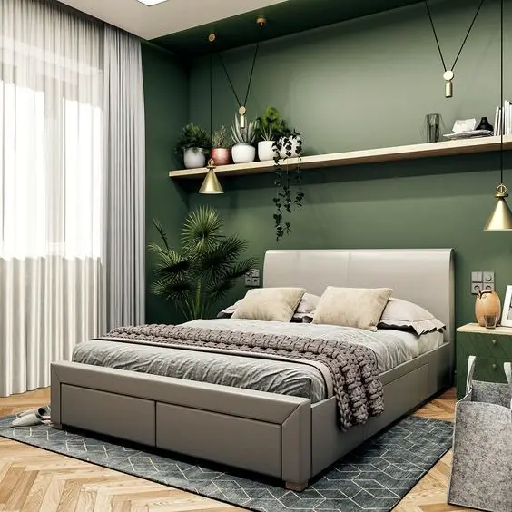 Transform Your Space: Green Bedroom Designs 2024 | Sage, Mint, Luxury ...