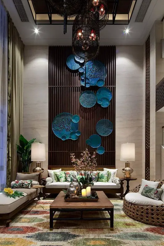 Discover 2024's Trendsetting Living Room Wall Designs: Modern Luxury, Bohemian Flair, and Indian Elegance Unveiled