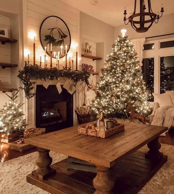 Winter Home Decor Living Room 2023-2024: Cozy Modern Elegance, Farmhouse Flair, and Artistic Prints