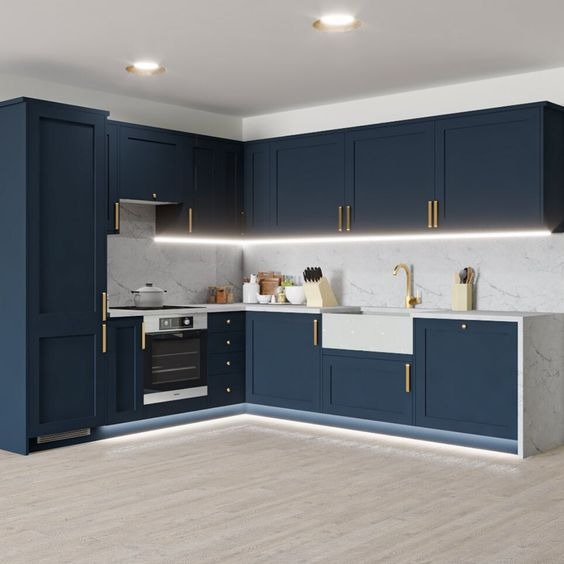 Unveiling Blue Kitchen Designs 2024: Modern Marvels, Greek Elegance ...