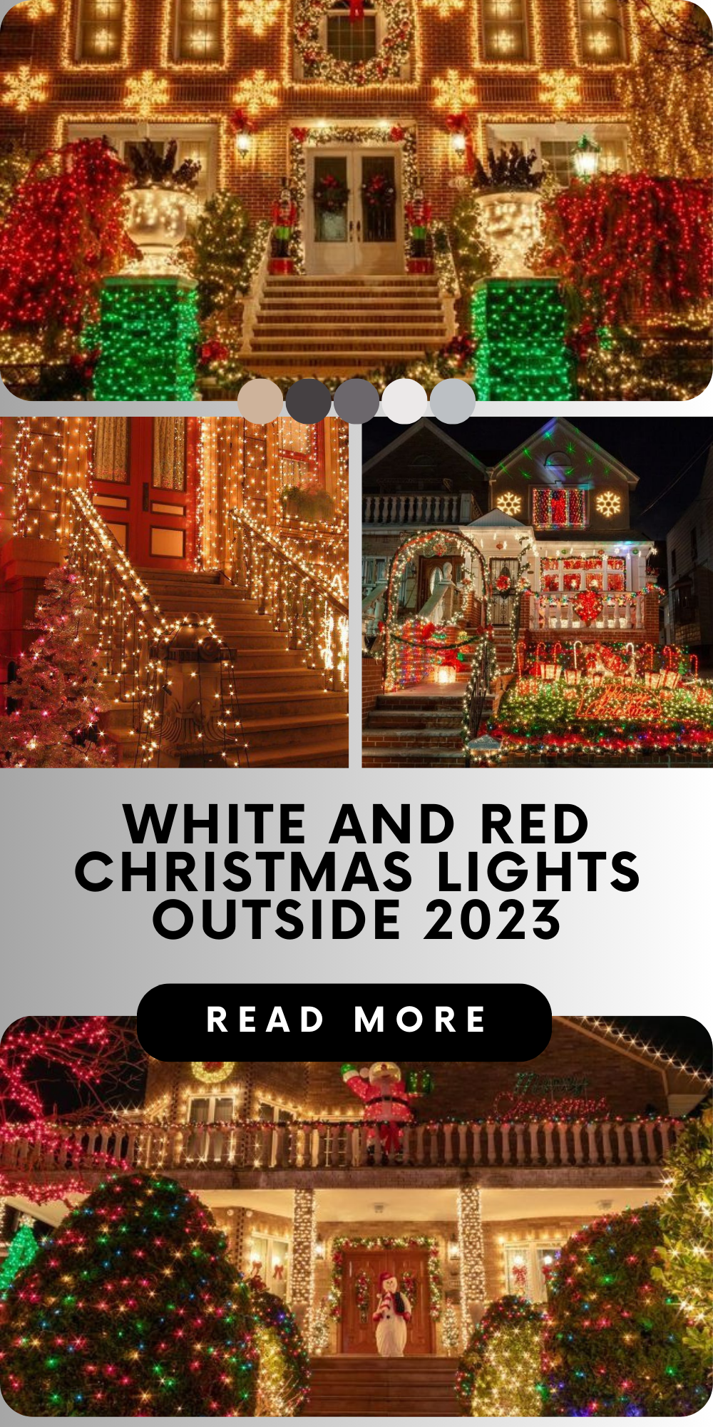 Transform Your Home with Red, White, and Green Christmas Lights Outside: 2023 Festive Brilliance