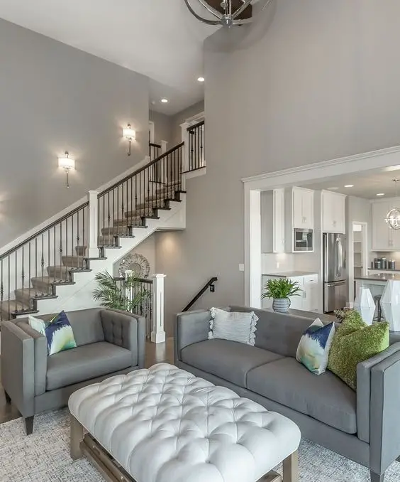 Transform Your Space: Trendy Living Room Designs with Railing 2024 for Cozy Luxury, Modern Elegance, and Interior Harmony