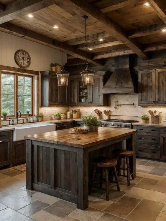 Rustic Kitchen Ideas 2024: Farmhouse Charm on a Budget | Modern Trends ...