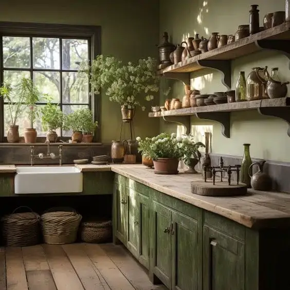 Elevate Your Space with 2024 Cottage Core Kitchen Ideas: Rustic Charm ...