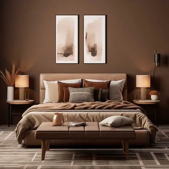 Elevate Your Space Brown Bedroom Designs 2024 Modern Ideas   22 21 