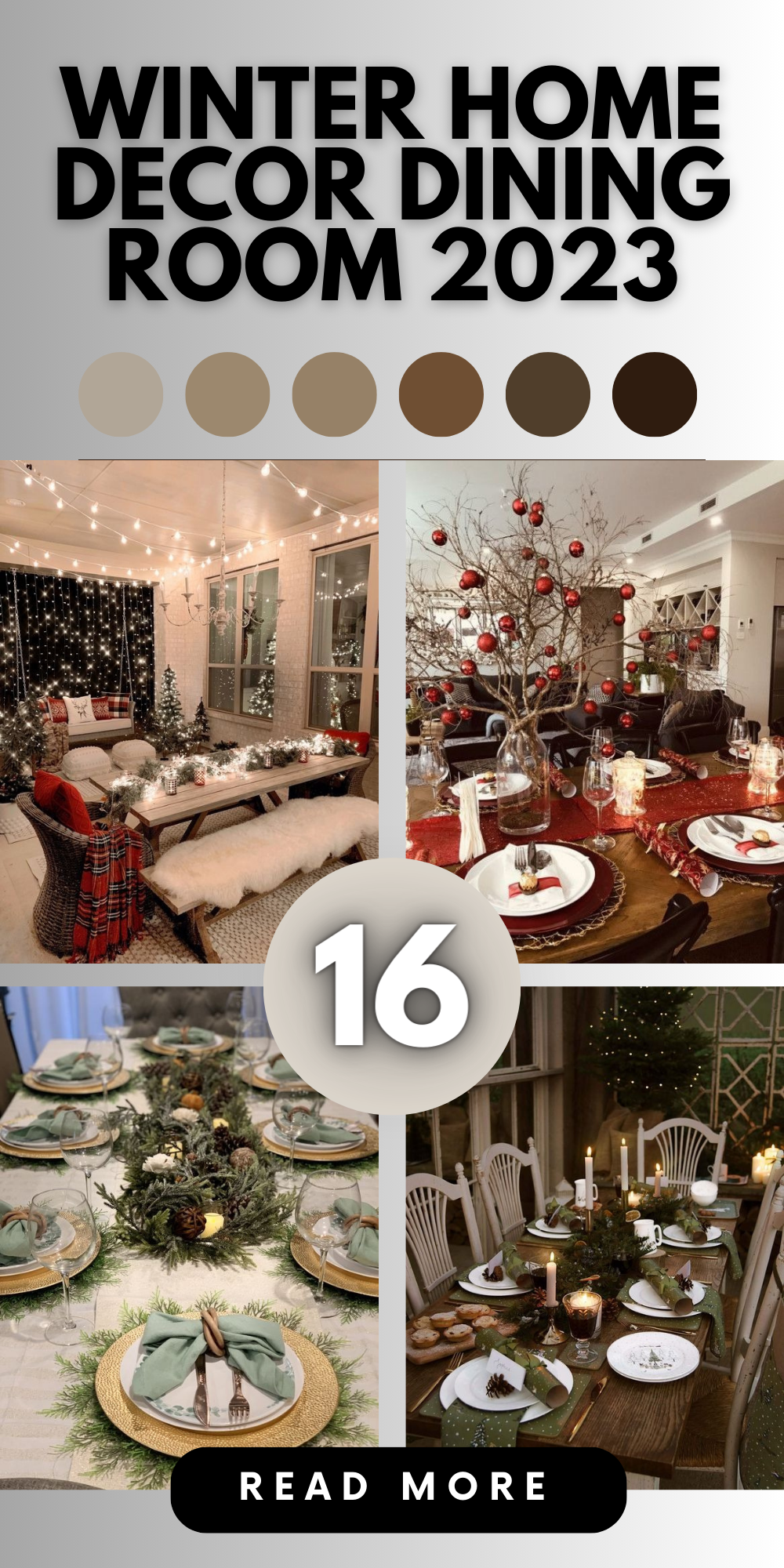 Winter Home Decor 2023-2024: Transform Your Dining Room with Farmhouse Elegance and Creative Table Ideas