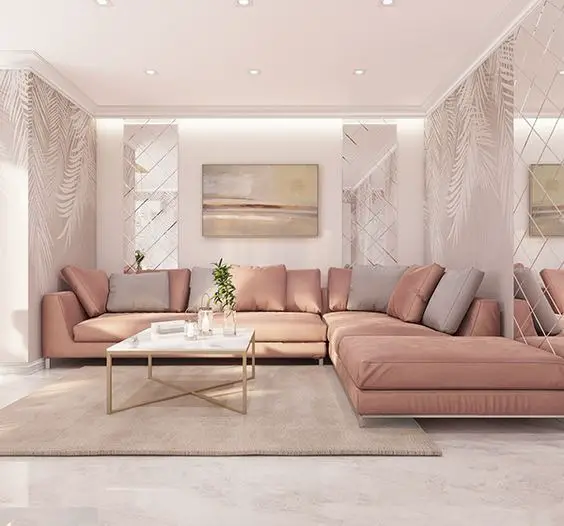 Peach Living Room Designs 2024: Elevate Your Space with Trendsetting Peach Interior Harmony