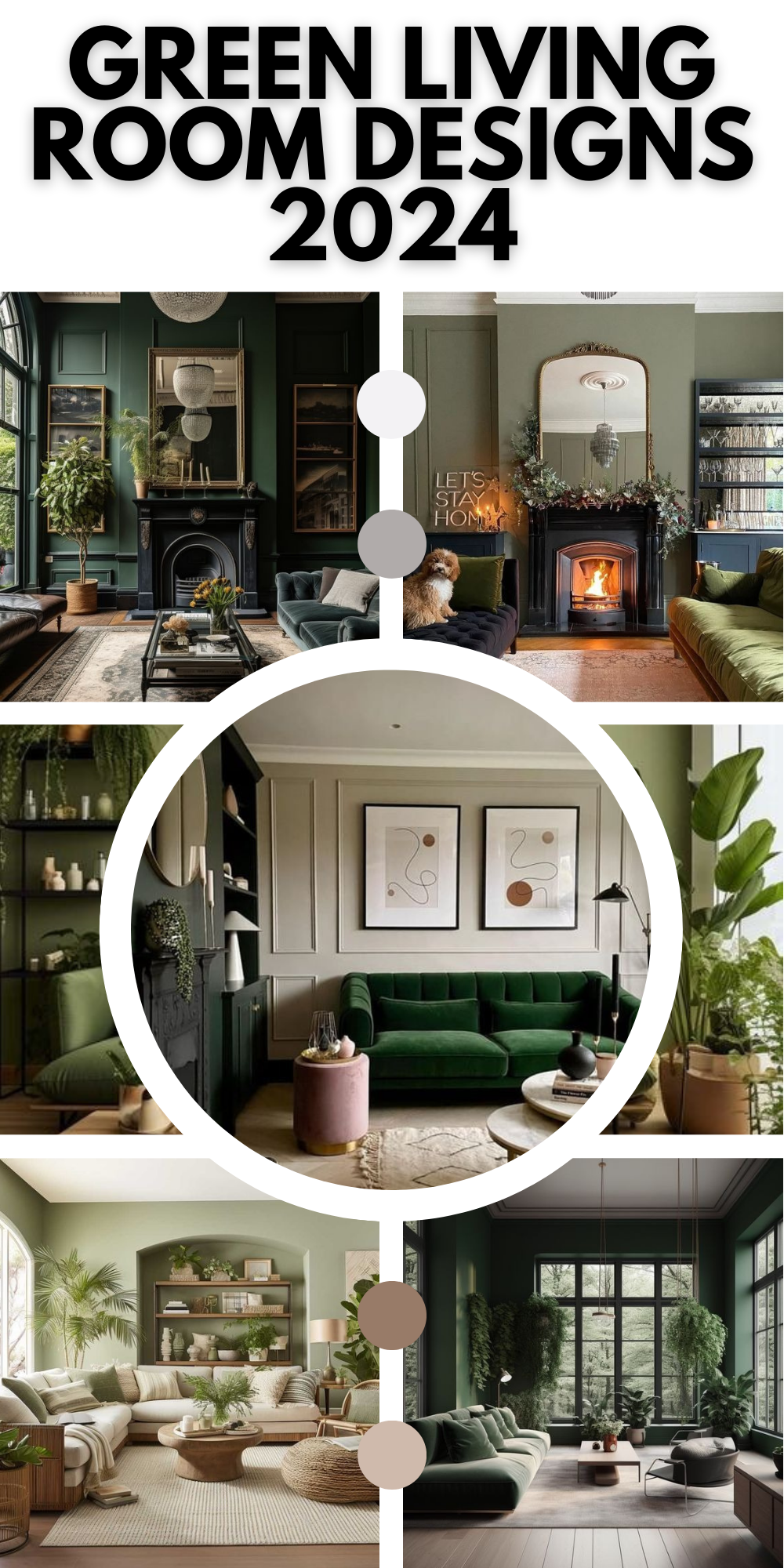 Revitalize Your Space: Modern Green Living Room Designs 2024 – Expert Tips for Small Spaces, Fireplaces, and Green Sofas