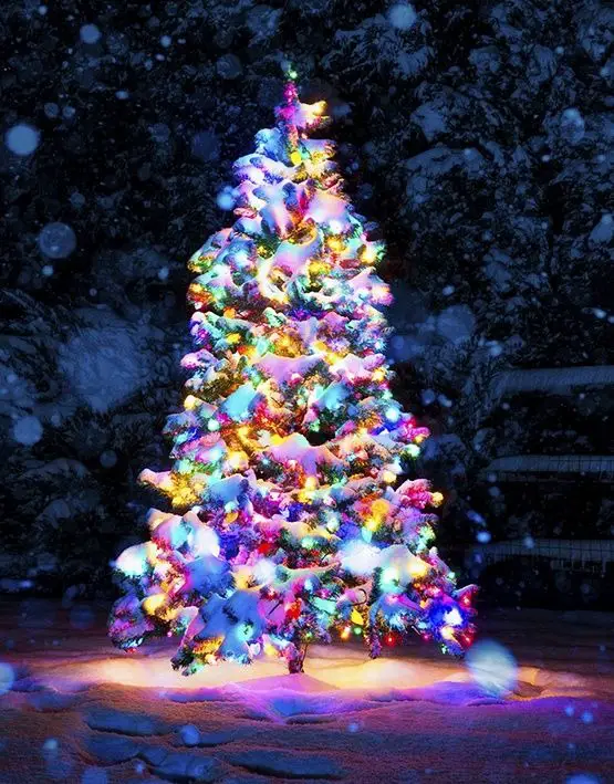 Unveiling 2023's Colorful Christmas Lights Tree Ideas: A Festive Fusion of Style and Joy