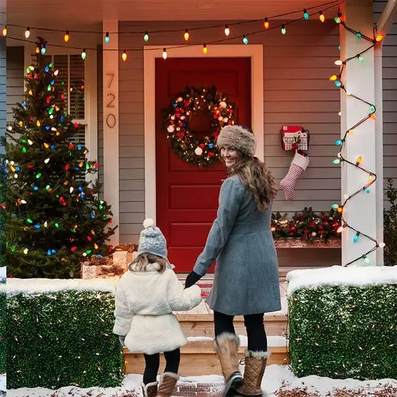 Transform Your Home with Red, White, and Green Christmas Lights Outside: 2023 Festive Brilliance