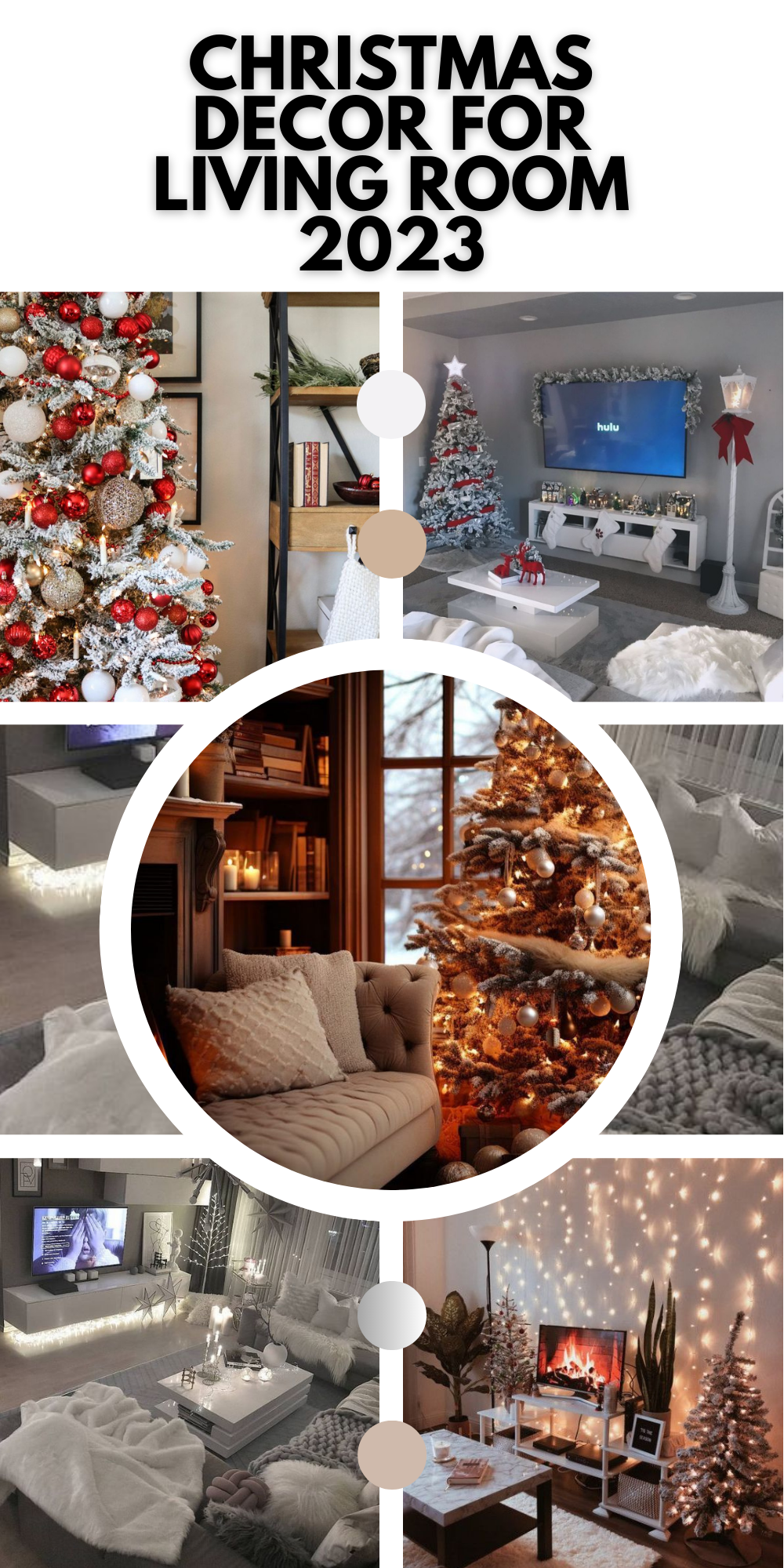 Elevate Your Space: Elegant Christmas Decor Ideas for Living Room 2023 - A Perfect Blend of Modernity, Coziness, and Tradition