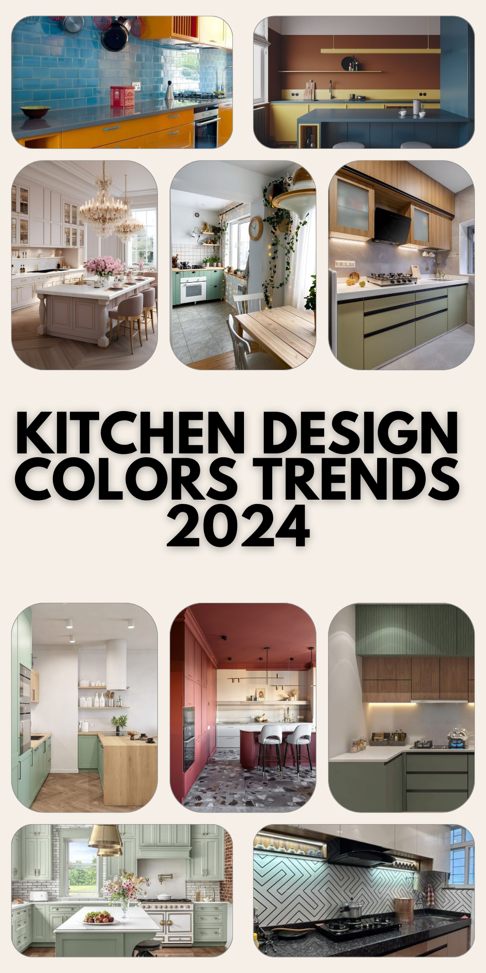 2024 Kitchen Design Trends: Modern Schemes, Brown & Green Palettes
