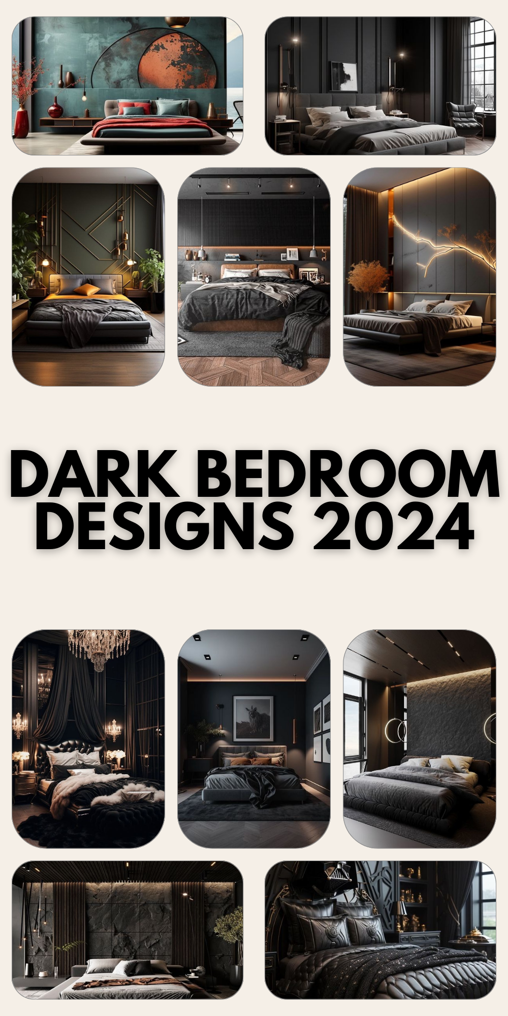 Embrace Timeless Elegance: Dark Bedroom Designs 2024 | Luxury, Minimal ...