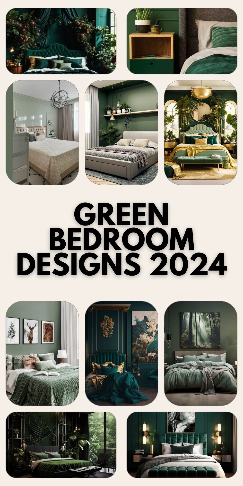Transform Your Space: Green Bedroom Designs 2024 | Sage, Mint, Luxury ...