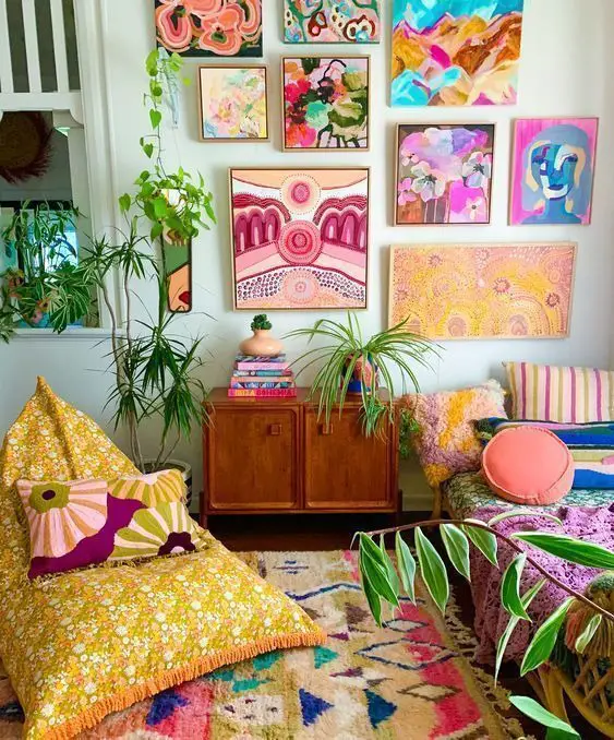 Boho Chic Magic Unveiled: Living Room Designs 2024 - Modern, Vintage, and More