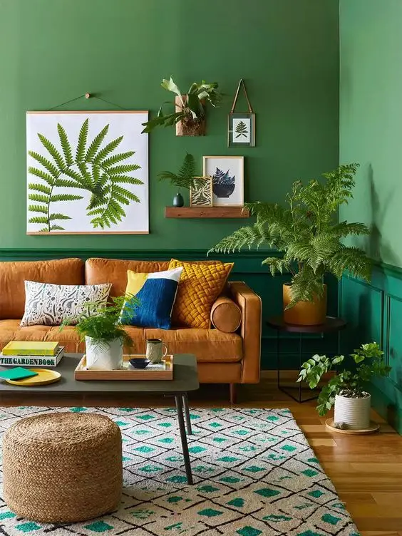 Revitalize Your Space: Modern Green Living Room Designs 2024 – Expert Tips for Small Spaces, Fireplaces, and Green Sofas