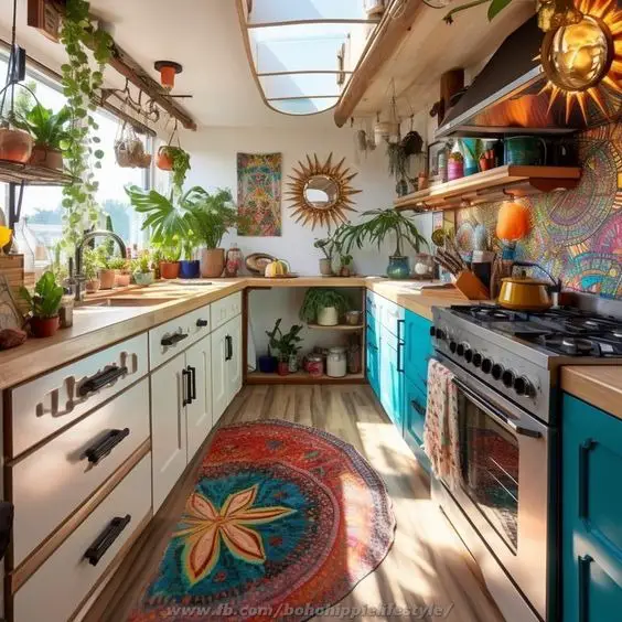 Boho Kitchen Ideas 2024 Elevate Your Space With Bohemian Flair   51 16 