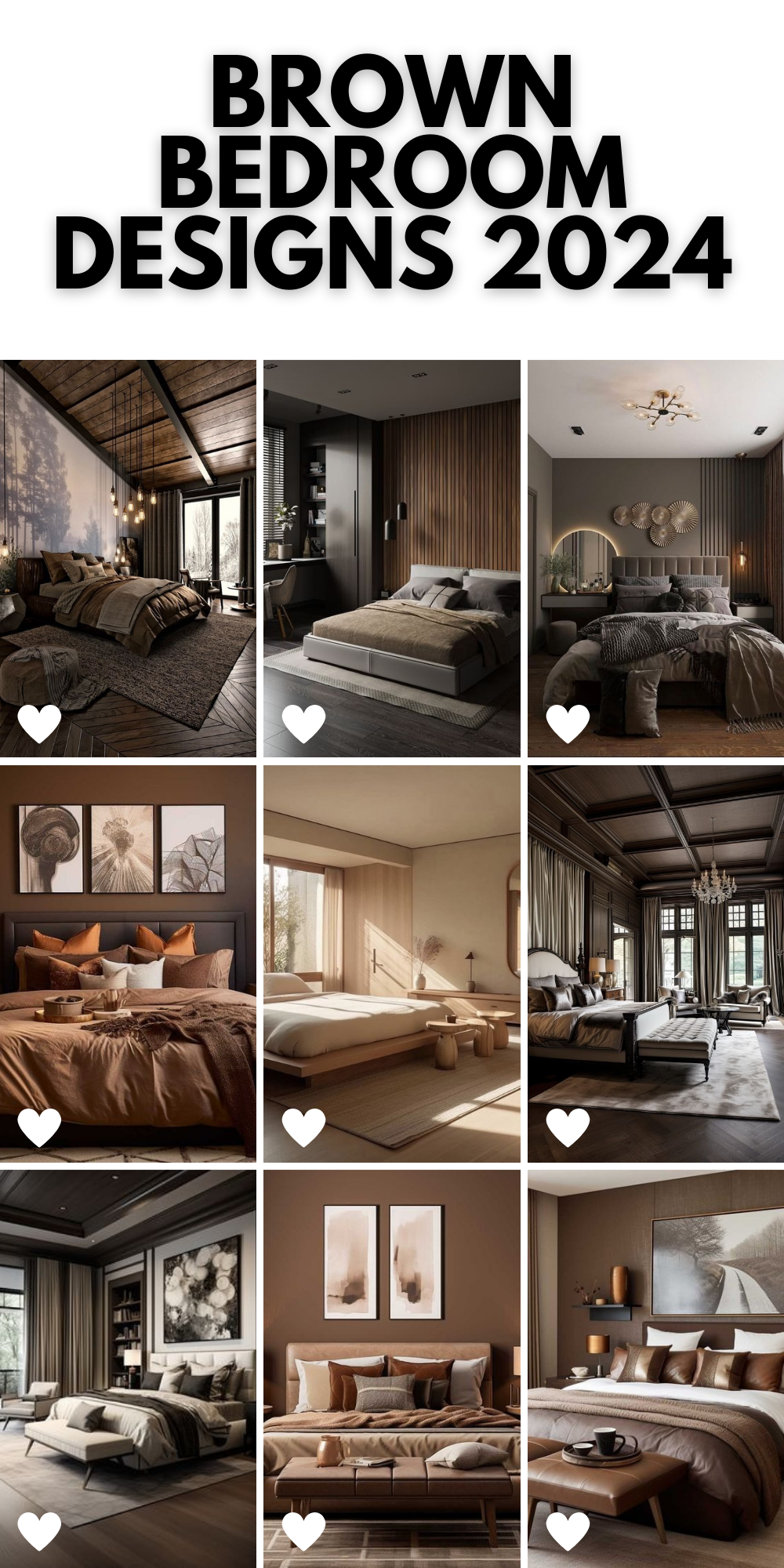 Elevate Your Space: Brown Bedroom Designs 2024 - Modern Ideas, Aesthetic Fusion, and Timeless Elegance