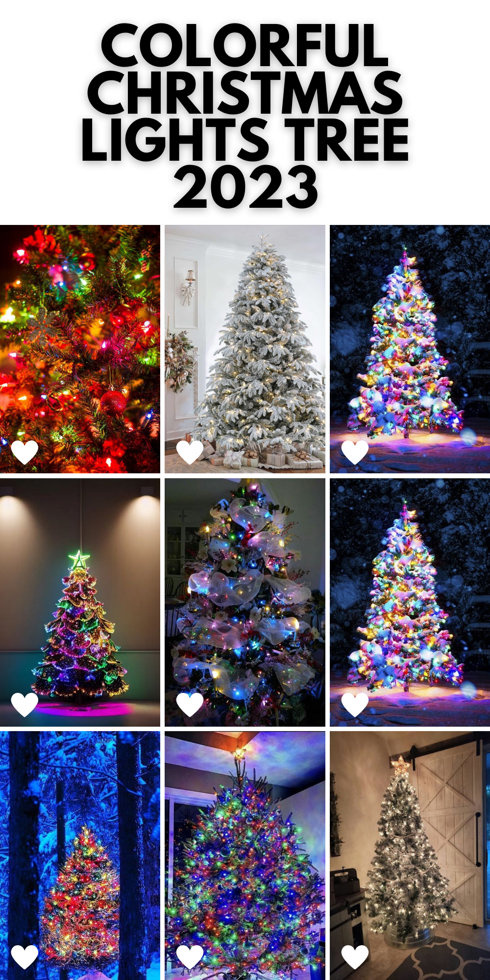Unveiling 2023's Colorful Christmas Lights Tree Ideas: A Festive Fusion of Style and Joy