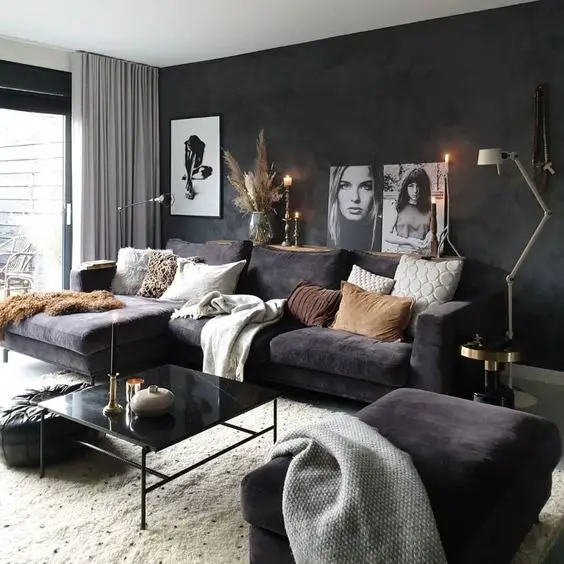 Discover Timeless Luxury in Dark Living Room Designs 2024: Modern Coziness, Classic Elegance, and Contemporary Expressions