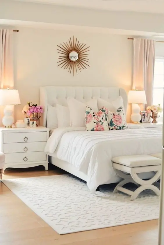 Timeless Elegance: White Bedroom Design 2024 | Ideas, Furniture, Decor, and Accents for a Serene Haven