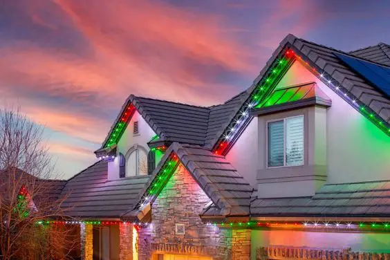 Transform Your Home with Red, White, and Green Christmas Lights Outside: 2023 Festive Brilliance