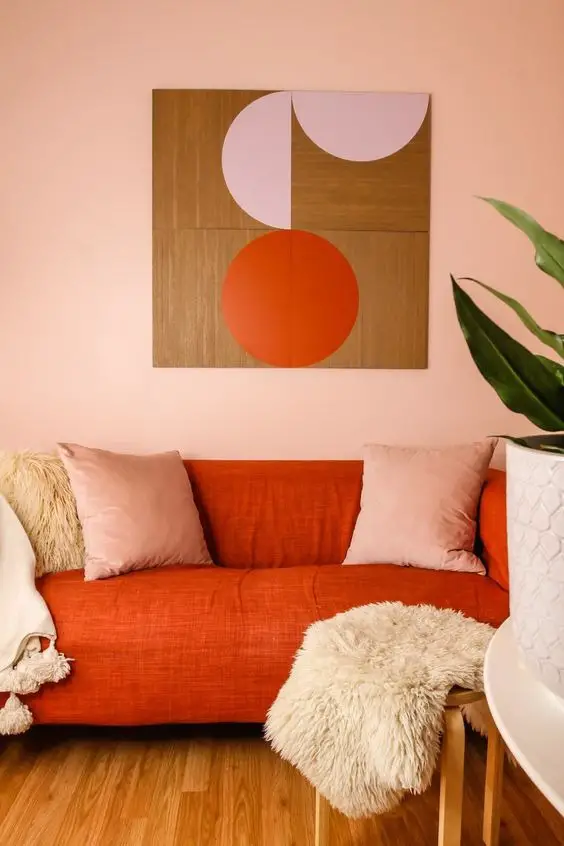 Peach Living Room Designs 2024: Elevate Your Space with Trendsetting Peach Interior Harmony