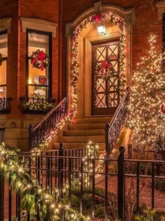Illuminate Your Holidays: Red and Green Christmas Lights on House 2023 | Festive Design Expertise for a Magical Home