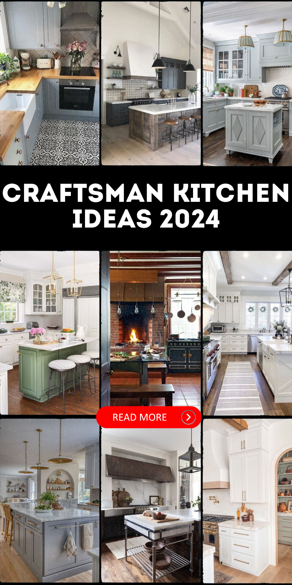 Craftsman Kitchen Ideas 2024: White, Joanna Gaines, Fireplace Magic, and More for a Timeless Culinary Haven