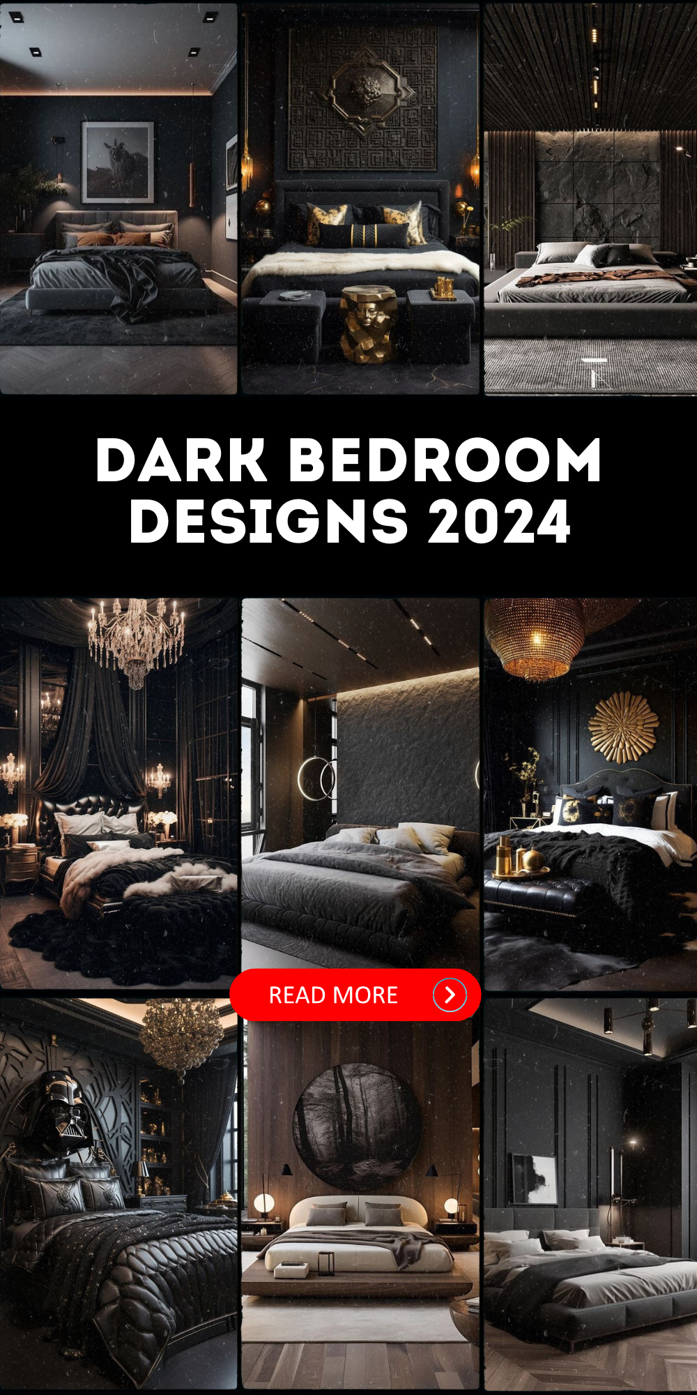 Embrace Timeless Elegance: Dark Bedroom Designs 2024 | Luxury, Minimal, Romantic - Your Gateway to Sophisticated Living