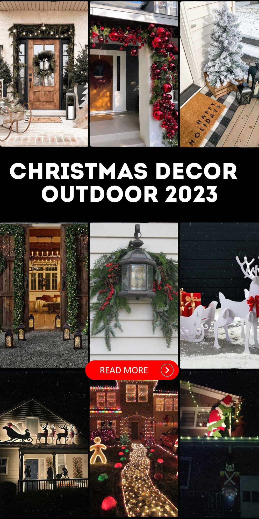 Transform Your Outdoor Space: Christmas Decor Ideas 2023 | Lights, Trees, and Elegance Await!