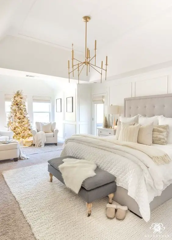 Timeless Elegance: White Bedroom Design 2024 | Ideas, Furniture, Decor, and Accents for a Serene Haven