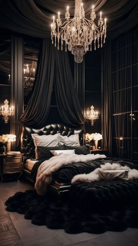 Embrace Timeless Elegance: Dark Bedroom Designs 2024 | Luxury, Minimal ...