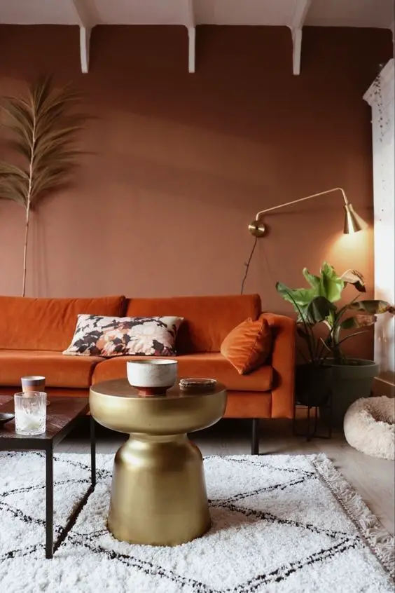 Peach Living Room Designs 2024: Elevate Your Space with Trendsetting Peach Interior Harmony