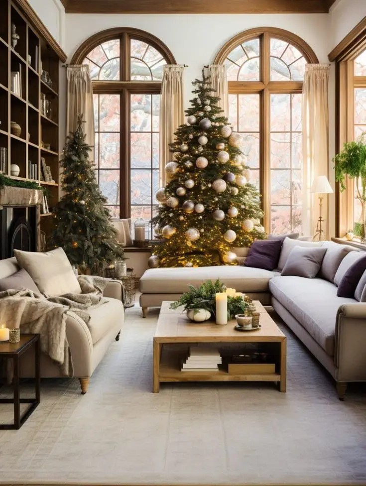 Elevate Your Space: Elegant Christmas Decor Ideas for Living Room 2023 - A Perfect Blend of Modernity, Coziness, and Tradition