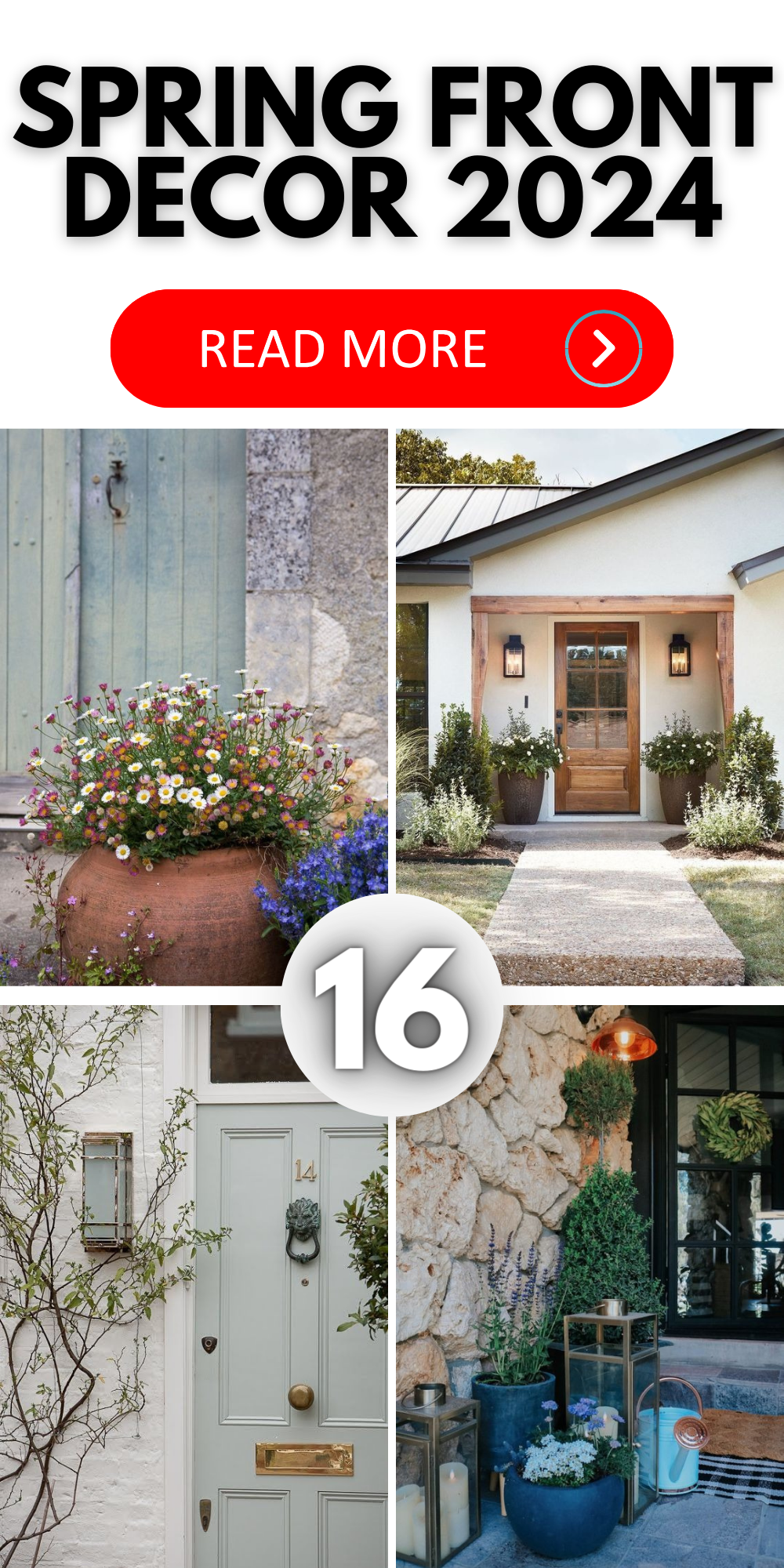 Chic Spring 2024 Front Porch Decor: Farmhouse to Modern Trends