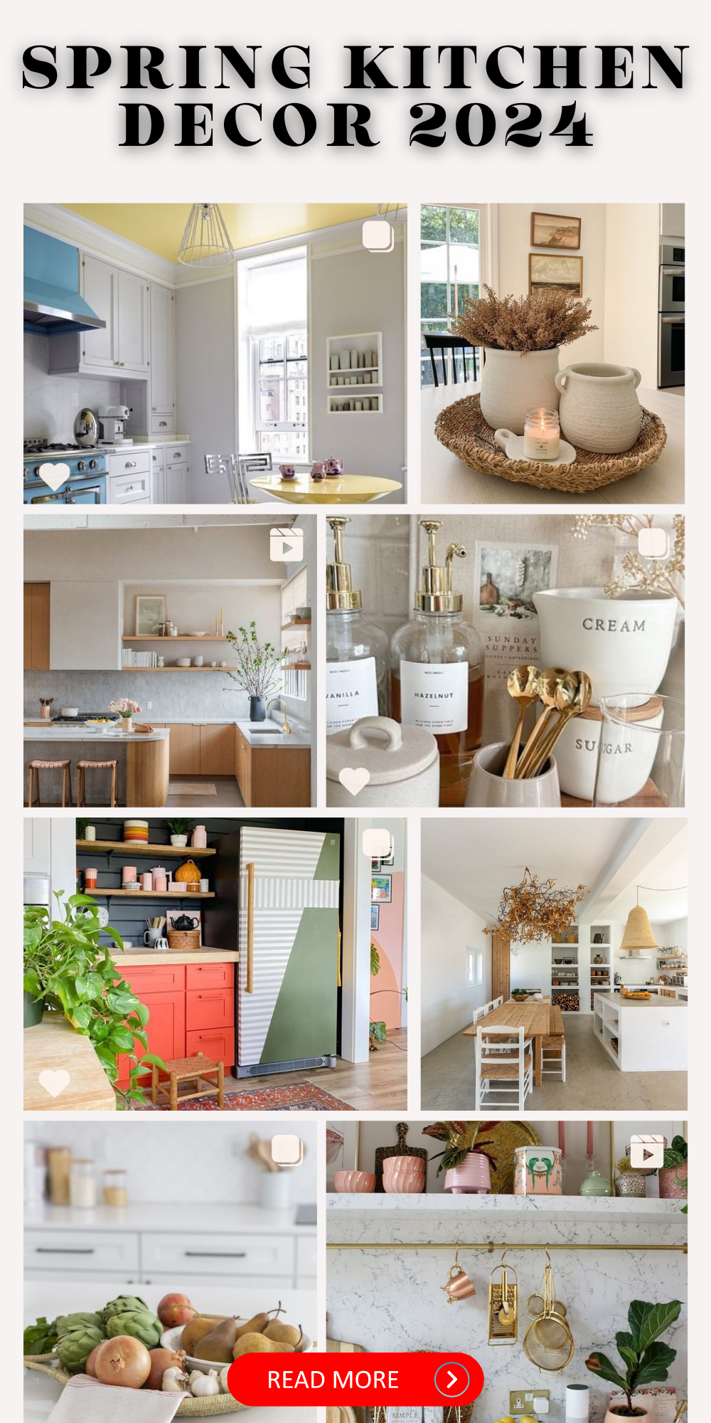 Spring Kitchen Decor 2024: Elevate Your Space with Farmhouse, Bohemian, and Vintage Ideas | Freshen Up Your Culinary Oasis