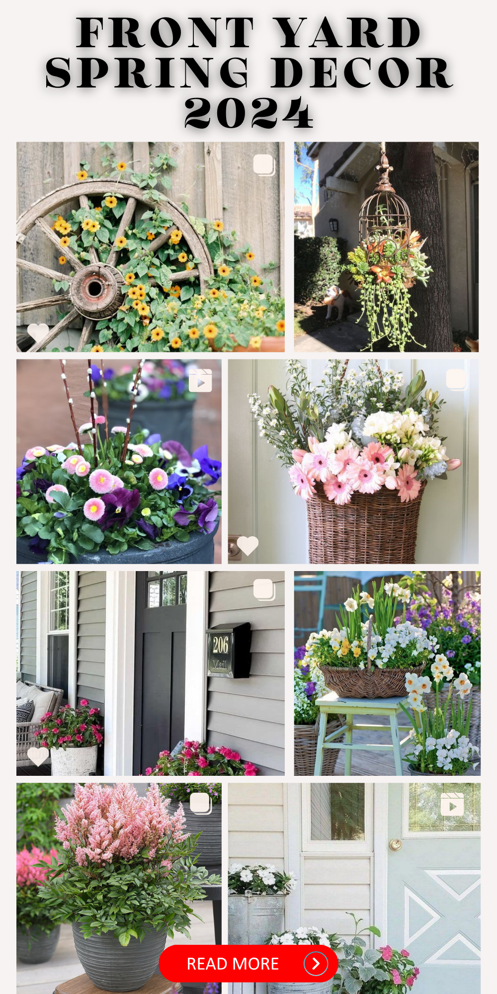 Fresh Spring Front Yard Decor Ideas for a Chic Boho Loo