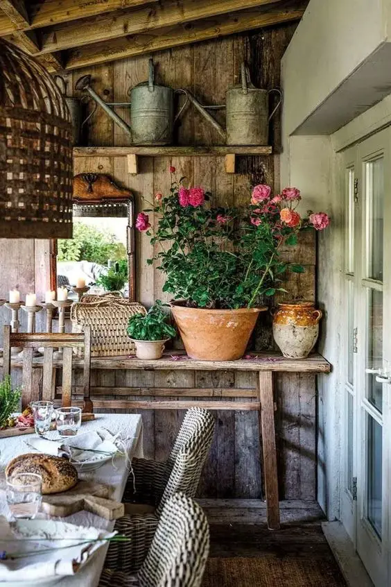 Spring Shed Decor 2024: Rustic Charm Meets Blooming Elegance