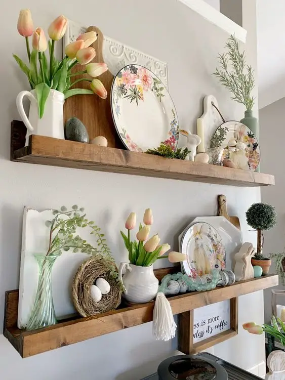 Chic Spring Shelf Decor Ideas For A Refreshing Home Look 2024   13 38 