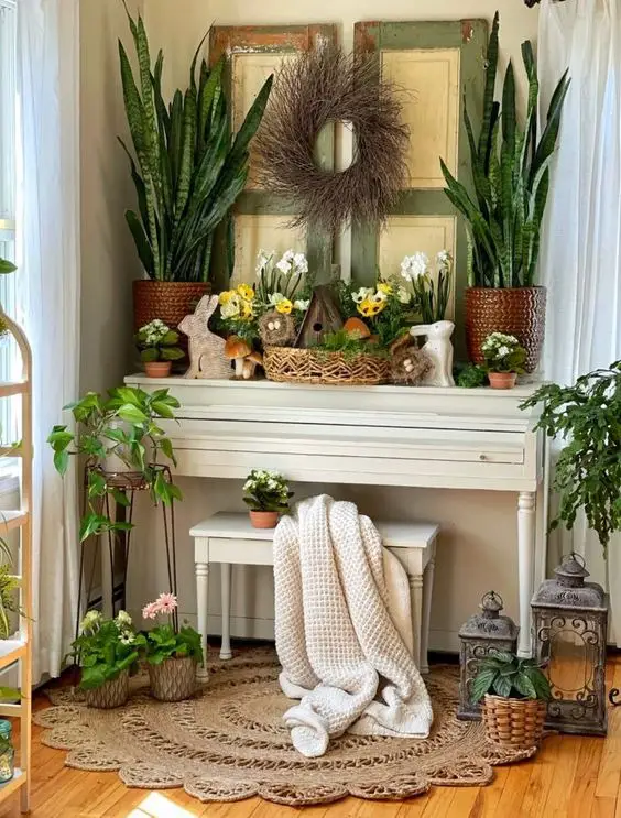 2024 Spring Corner Decor Trends for Fireplace & Mantel