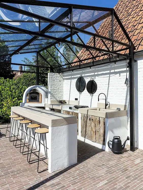 2024 Luxury & Rustic Modern Backyard Kitchens – Design Trends