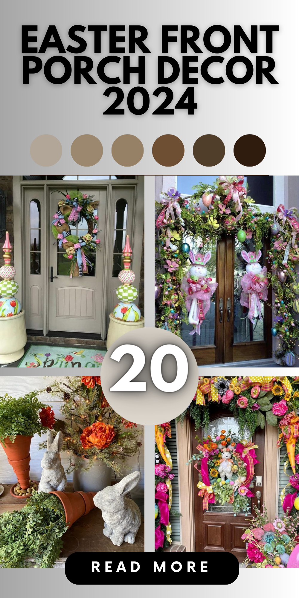 Elevate Your Space with Easter Front Porch Decor 2024: Rustic Charm, Vintage Elegance, and Modern Flourishes Await