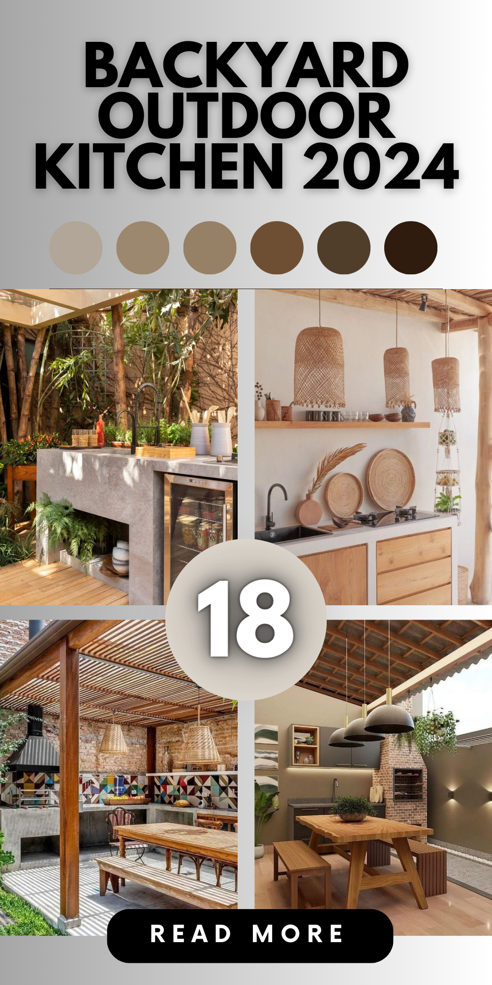 Unveiling 2024 Trends: Modern, Rustic, and Luxe Backyard Outdoor Kitchens for American Homes