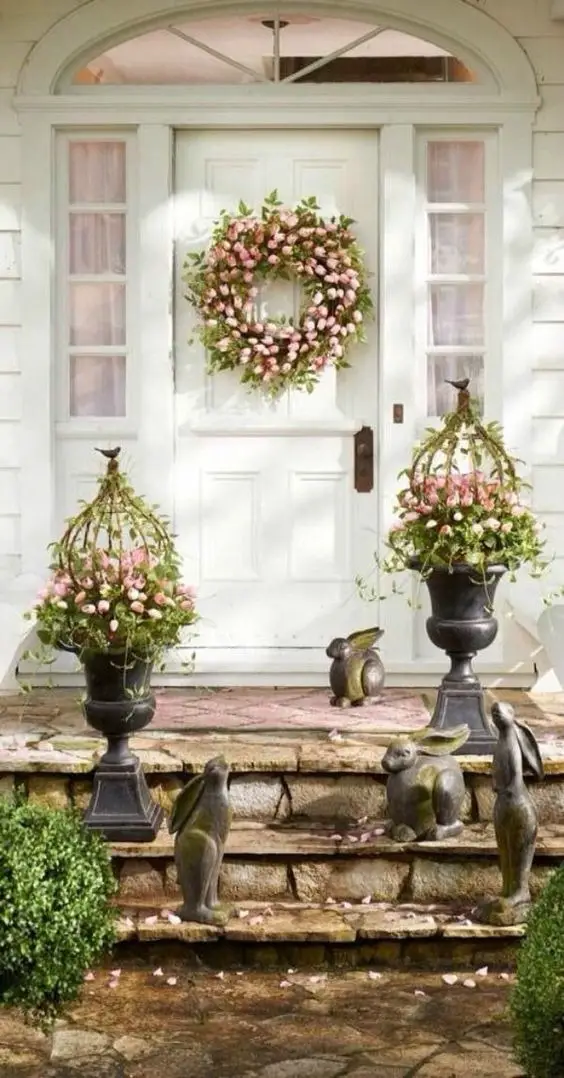Elevate Your Space with Easter Front Porch Decor 2024: Rustic Charm, Vintage Elegance, and Modern Flourishes Await