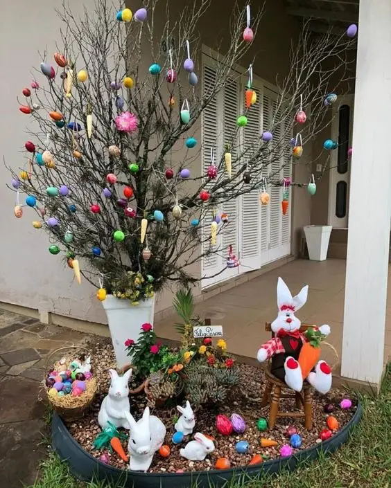 Transform Your Space with 2024's Best Outdoor Easter Decorations: Ideas for Yards, Porches, and Gardens