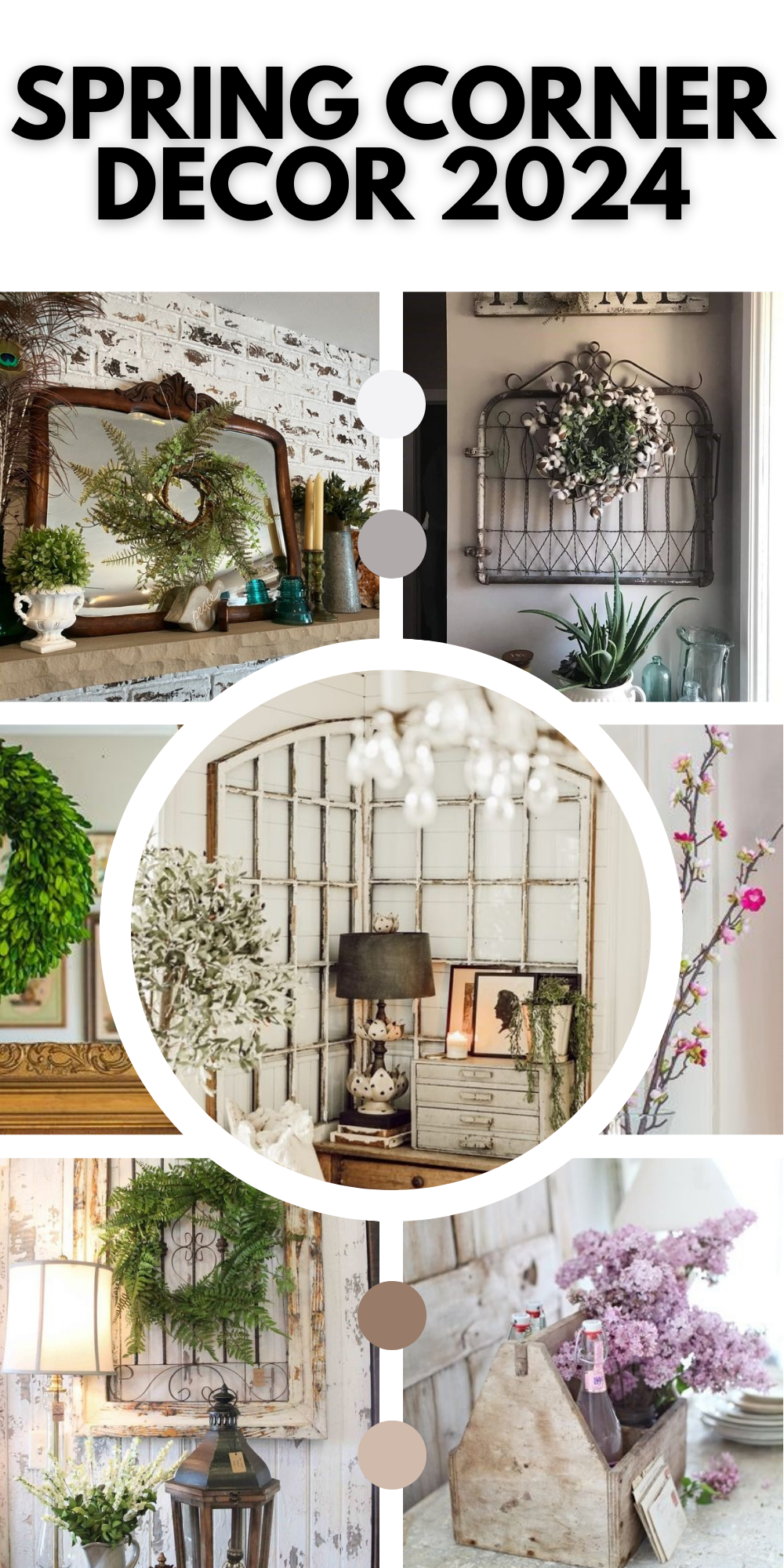 2024 Spring Corner Decor Trends for Fireplace & Mantel