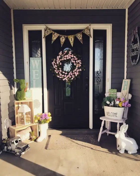Elevate Your Space with Easter Front Porch Decor 2024: Rustic Charm, Vintage Elegance, and Modern Flourishes Await